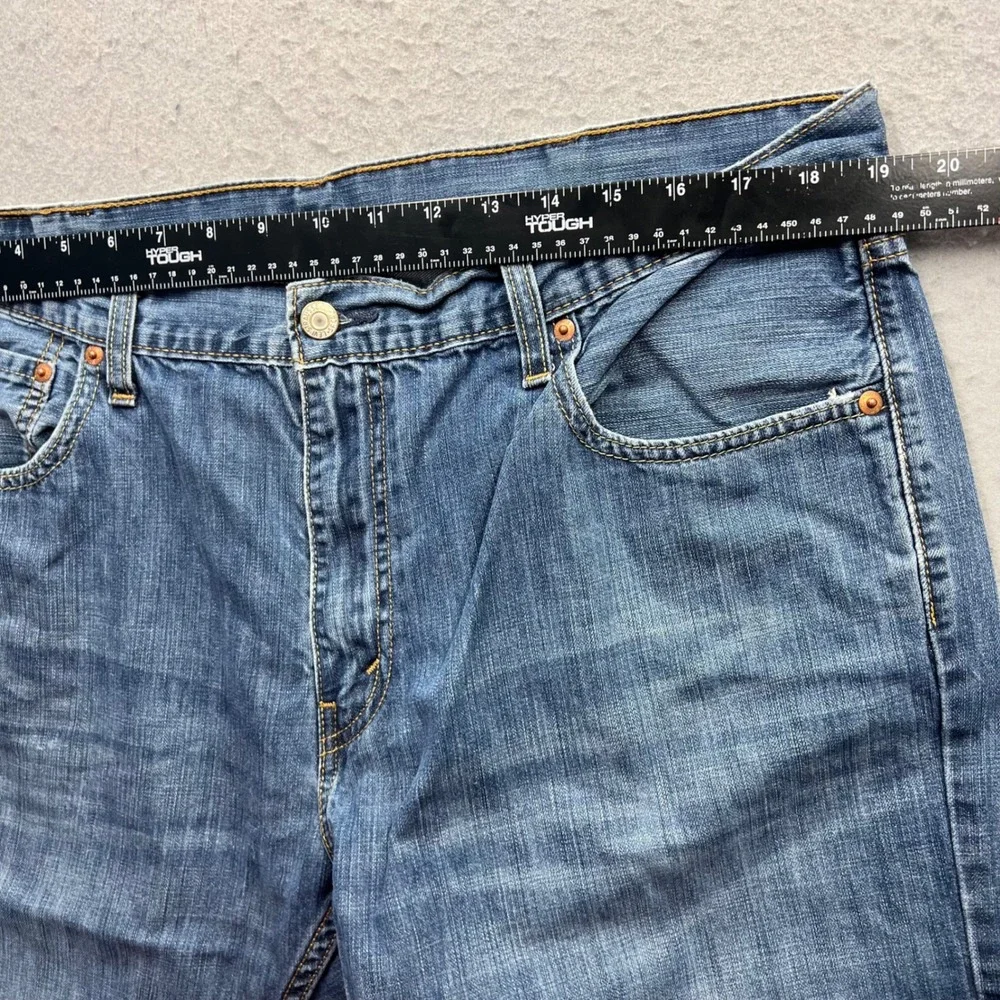 Levis 527 Slim Bootcut Jeans Mens 38x32 Blue Denim Pants 05527-0239